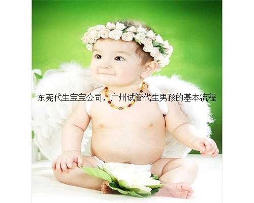东莞代生宝宝公司，广州试管代生男孩的基本流程